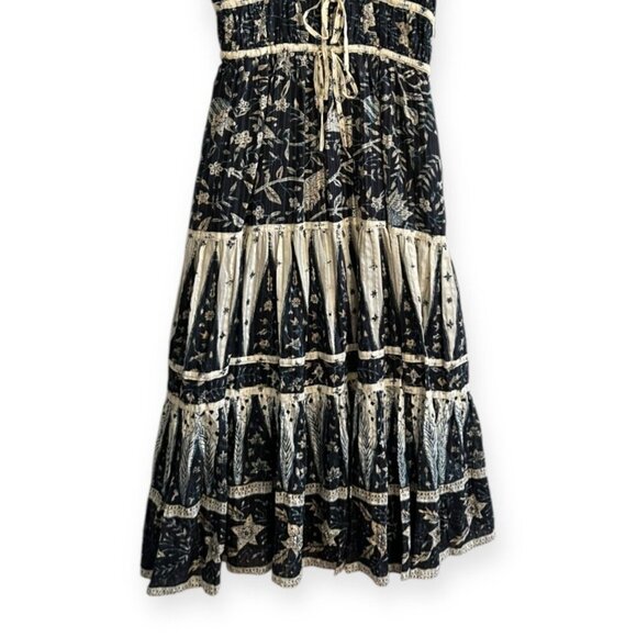 Ulla Johnson Indah Dress, Size 2, Rainforest , Cream/black, New with tag - Picture 10 of 16